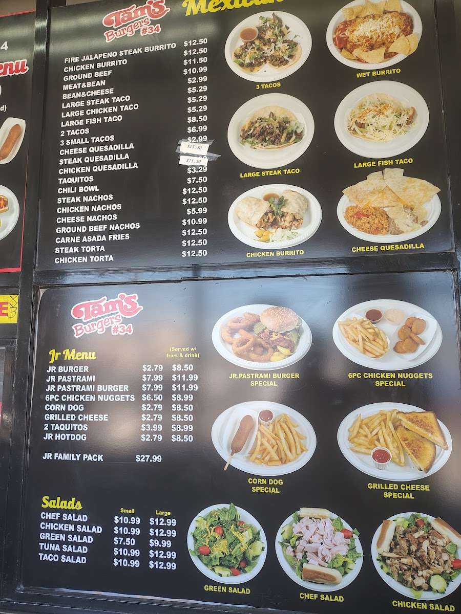 Tam's Burgers#34 Menu - Image 2