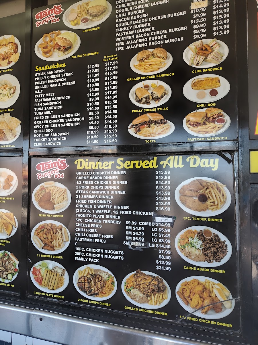 Tam's Burgers#34 Menu - Image 3