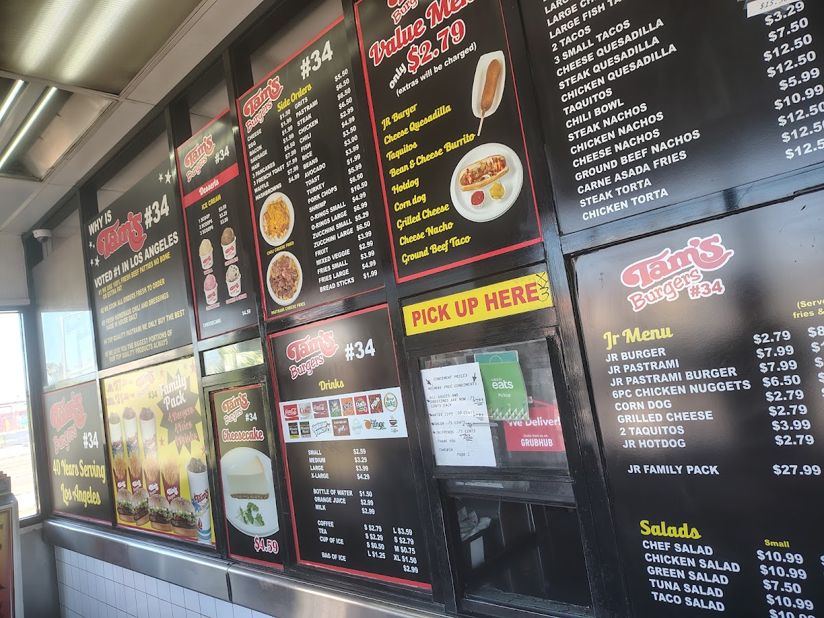 Tam's Burgers#34 Menu - Image 4
