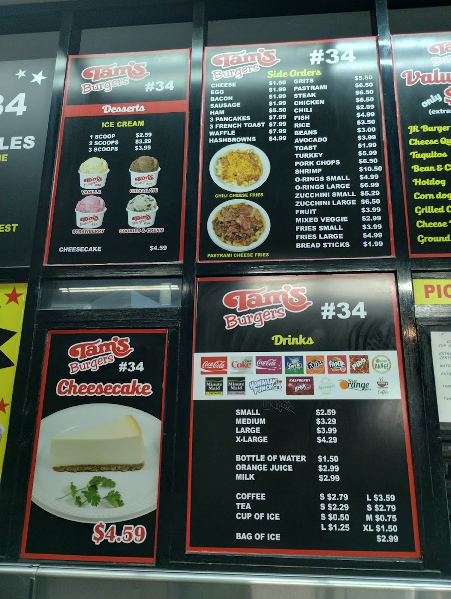 Tam's Burgers#34 Menu - Image 5