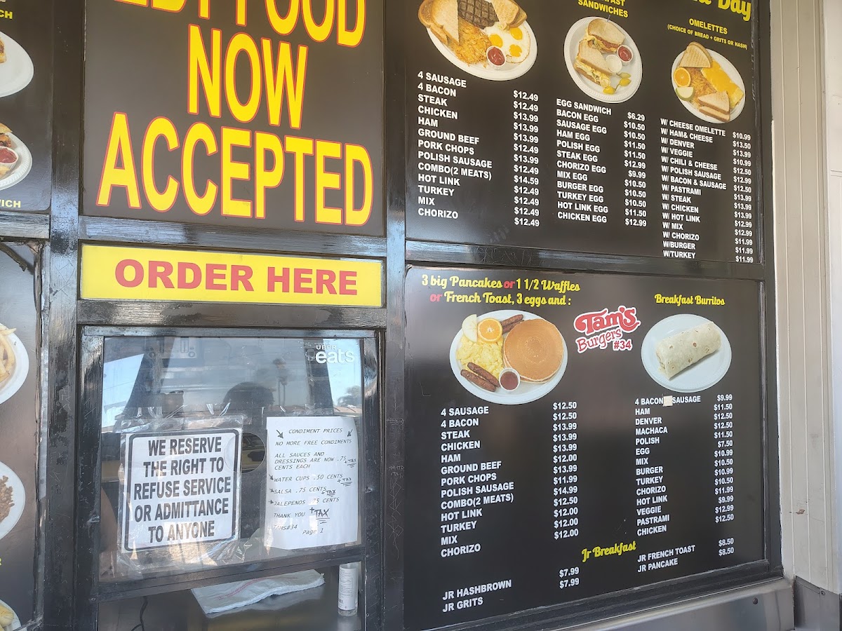 Tam's Burgers#34 Menu - Image 6